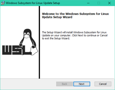 Windows Subsystem for Linux Update Setup